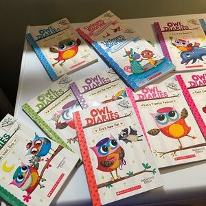 Scholastic Owl Diaries Collection with Colorful Covers 11 books